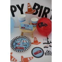 AMSCAN Redders Op De Weg Borden (8 Stuks) | Kinderfeestjes -Hieppp Versiering Winkel amscan redders op de weg borden 8 stuks 3