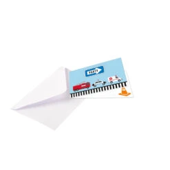 AMSCAN Redders Op De Weg Uitnodigingen (8 Stuks) | Kinderfeestjes