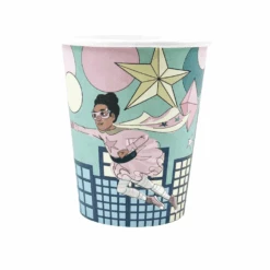 Supergirl Mint Bekers (8 Stuks) | Superhelden Feestartikelen