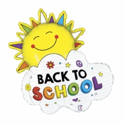 Back To School Zon Folieballon (Supershape) | Kinderfeestjes
