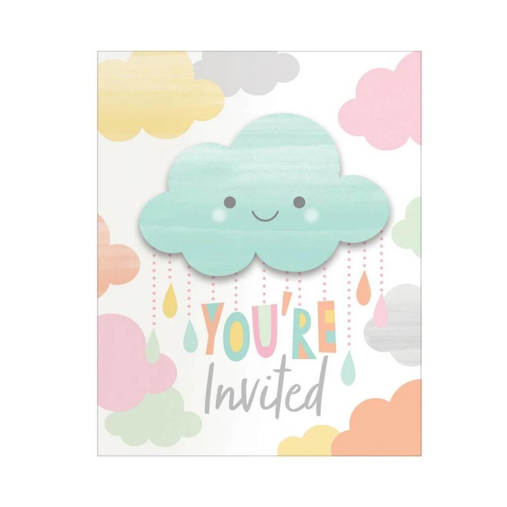 Lief Wolkje Uitnodigingen Van Creative Party 2 Lief Wolkje Uitnodigingen Van Creative Party - Afbeelding 2