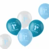 Folat 1 Jaar Ballonnen 'Its My 1st Birthday' Blauw En Wit | 1e Verjaardag