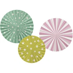 Folat Papieren Waaiers (set Van 3) | Festive Party