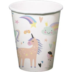 Folat Unicorns & Rainbows Bekers (6 Stuks) | Eenhoorn Feestje