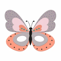 Folat Vlinder Masker Van Vilt (per Stuk) | Carnaval En Kinderfeestjes