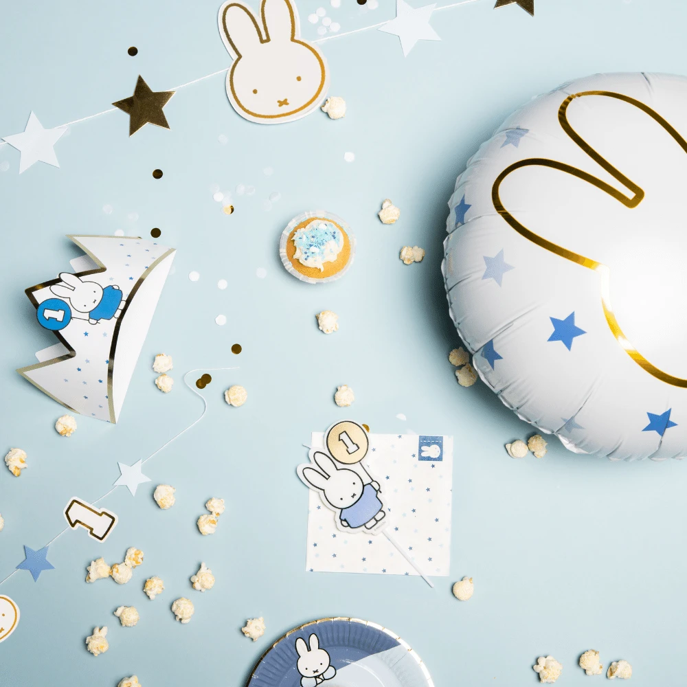 Nijntje 1 Jaar Kroontje Blauw | Hoera 1 Jaar Nijntje Feestartikelen 2 Nijntje 1 Jaar Kroontje Blauw | Hoera 1 Jaar Nijntje Feestartikelen - Afbeelding 2