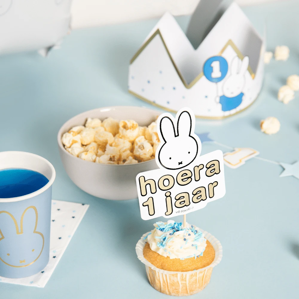 Nijntje 1 Jaar Kroontje Blauw | Hoera 1 Jaar Nijntje Feestartikelen 3 Nijntje 1 Jaar Kroontje Blauw | Hoera 1 Jaar Nijntje Feestartikelen - Afbeelding 3