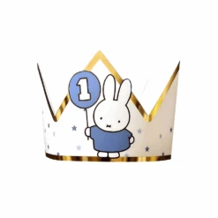 Nijntje 1 Jaar Kroontje Blauw | Hoera 1 Jaar Nijntje Feestartikelen