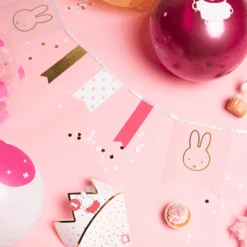 Nijntje 1 Jaar Kroontje Roze | Hoera 1 Jaar Nijntje Feestartikelen -Hieppp Versiering Winkel haza nijntje 1 jaar verjaardagskroon roze per stuk 2