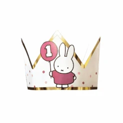 Nijntje 1 Jaar Kroontje Roze | Hoera 1 Jaar Nijntje Feestartikelen