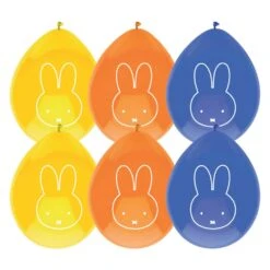 Nijntje Ballonnen (6 Stuks, 3 Kleuren) Voor Een Verjaardagsfeestje