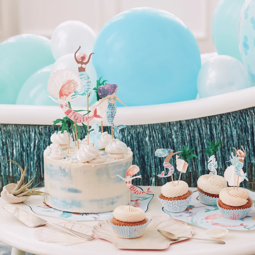 Meri-Meri Mermaid Cupcakes Set (24 Stuks) | Mermaid Party Van Meri Meri 4 Meri-Meri Mermaid Cupcakes Set (24 Stuks) | Mermaid Party Van Meri Meri - Afbeelding 4