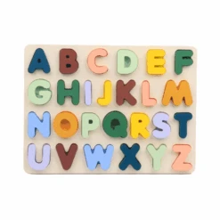 Houten Puzzel Alfabet | Educatief Speelgoed - Mint And Milo