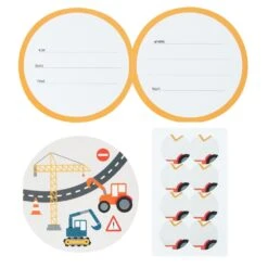 Hieppp Versiering Winkel 16 Hieppp Versiering Winkel -Hieppp Versiering Winkel my little day bouwplaats uitnodigingen 8 stuks con 1