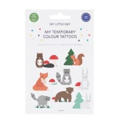 Mini Forest Animals Plaktatoeages | Woodland Van My Little Day