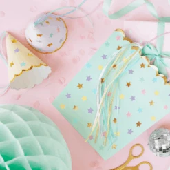 Partydeco Feesthoedjes Pastel Sterretjes (6 Stuks) | Pastel Feestartikelen -Hieppp Versiering Winkel partydeco feesthoedjes pastel sterretjes 6 stuks 2