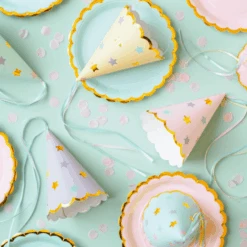 Partydeco Feesthoedjes Pastel Sterretjes (6 Stuks) | Pastel Feestartikelen -Hieppp Versiering Winkel partydeco feesthoedjes pastel sterretjes 6 stuks 3