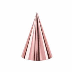 Partydeco Feesthoedjes Roségoud (6 Stuks) | Leuk Voor Kids En Volwassenen
