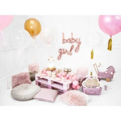 Partydeco Girl Folieballon (roségoud) - Per Stuk - Geboorte Folieballonnen -Hieppp Versiering Winkel partydeco girl folieballon rosegoud per stuk geboo 3