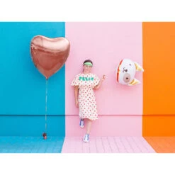 Partydeco Hond Folieballon Voor Kids Die Dol Op Honden Zijn -Hieppp Versiering Winkel partydeco hond folieballon per stuk 45 x 50 cm 1