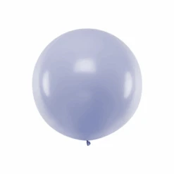 Partydeco Jumbo Ballon Pastel Lila (100 Cm) | Ronde Ballonnen
