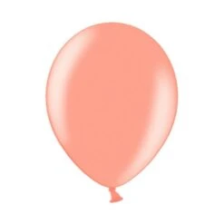 Partydeco Metallic Ballonnen Roségoud (10 Stuks)