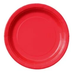 Unique Rode Kartonnen Borden Van 23 Cm, 16 Stuks
